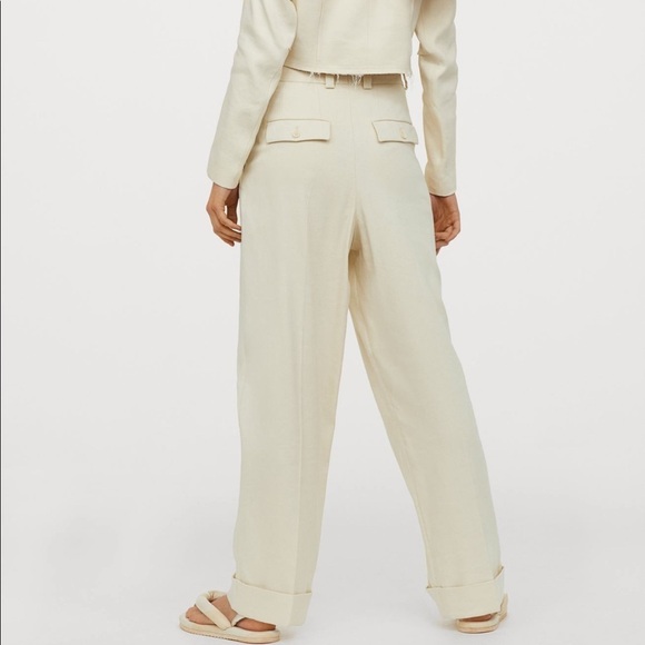H&M Wide-Leg Twill Pants - Picture 12 of 15